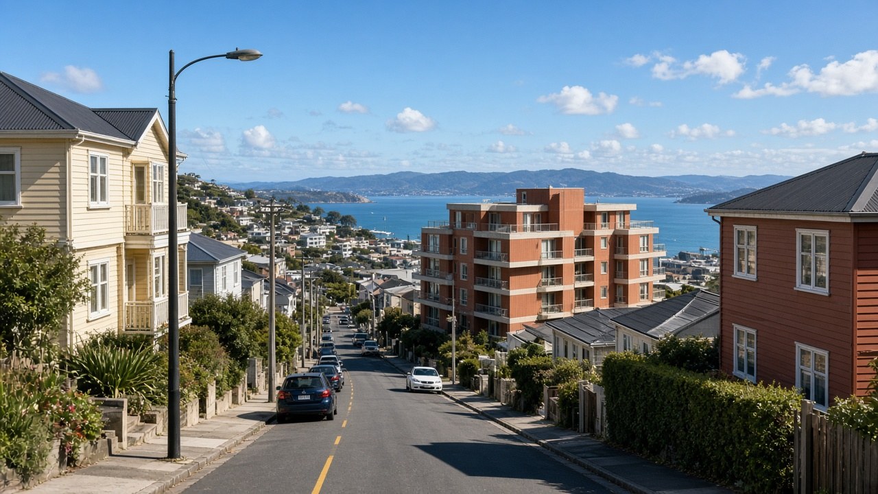 203 Barnard Street in Wadestown Wellington 6012 on a hillside residential street